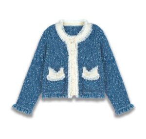 百搭流蘇小香風針織外套