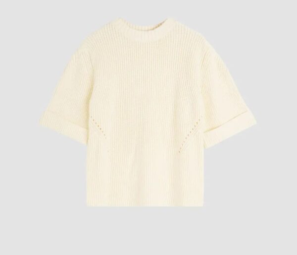 百搭寬鬆針織短袖上衣