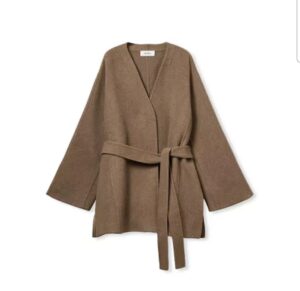 簡約羊毛混紡百搭毛呢外套