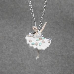 202C0903-S-1_03 【Made in Japan】 SV系列 舞者與花飾琺瑯 胸針/吊墜