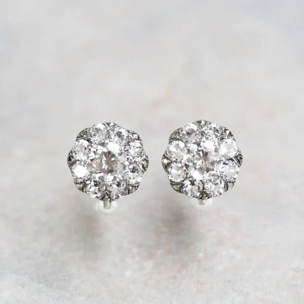 【Made in Japan】 SV系列  白水晶 閃亮耳環/耳釘