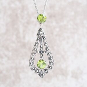 【Made in Japan】 SV系列 橄欖石 花苞 吊墜