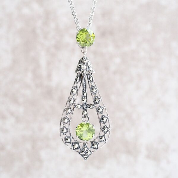 【Made in Japan】 SV系列 橄欖石 花苞 吊墜