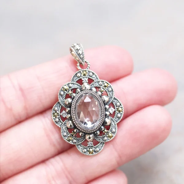 【Made in Japan】 SV系列 石英花吊墜