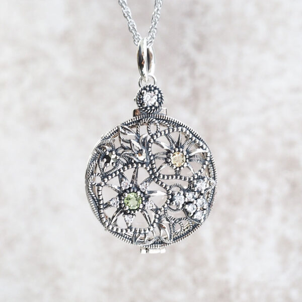 【Made in Japan】 SV系列 花朵（牽牛花）放大鏡吊墜