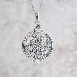 【Made in Japan】 SV系列 花朵（鳶尾花）放大鏡項鍊