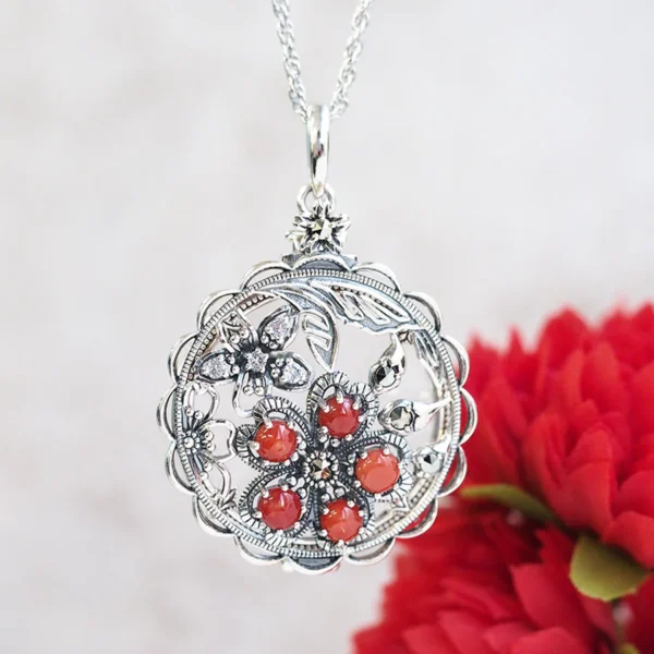 【Made in Japan】 SV系列 花朵（櫻花）放大鏡吊墜