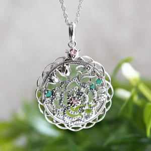 【Made in Japan】 SV系列 花朵（玫瑰）放大鏡項鍊