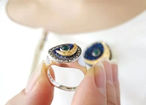 202R0839-GP_04 【Made in Japan】 SV系列 綠玉髓、杜魯西玉髓及馬卡格石戒指