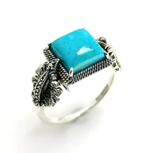 202R0886-BTQ_01 【Made in Japan】 SV系列 綠松石戒指