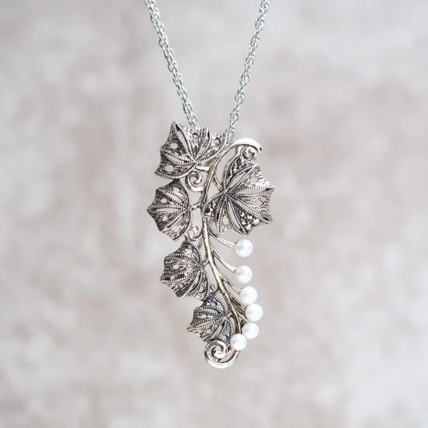 【Made in Japan】 SV系列 珍珠 葡萄 吊墜胸針