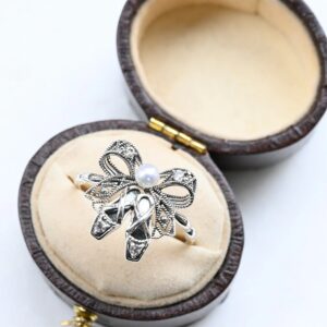 【Made in Japan】 SV系列 珍珠 夢想舞者的絲帶＆芭蕾舞鞋 戒指