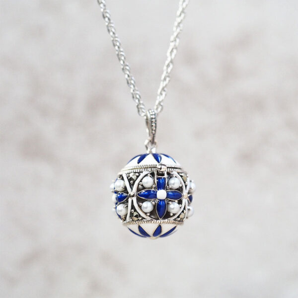 【Made in Japan】 SV系列 蛋（藍×白×銀）火箭吊墜