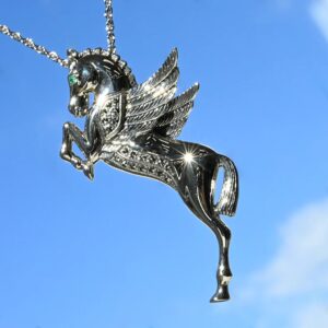 202C0127-EM_02 【Made in Japan】 SV系列 天馬飛翔 胸針/吊墜