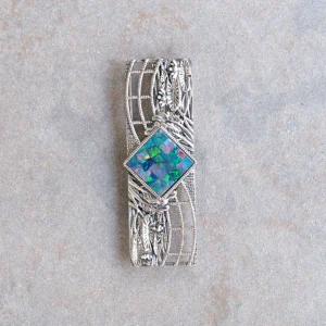 202C0837-TY_01 馬賽克蛋白石 莫內《睡蓮》 吊墜胸針