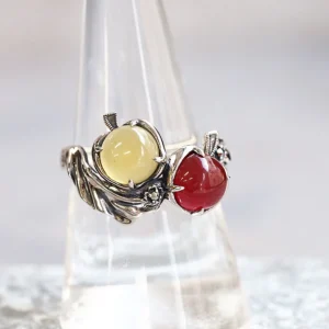 202R1011-TY_01 【Made in Japan】 SV系列 紅瑪瑙 塞尚《林檎》 戒指