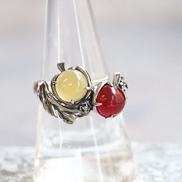 【Made in Japan】 SV系列 紅瑪瑙 塞尚《林檎》 戒指