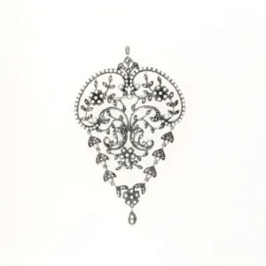 【Made in Japan】 SV系列 珍珠同馬卡石吊墜胸針